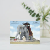 Oud Briefkaart - Elephant Hotel, Atlantic City (Staand voorkant)