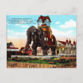 Oud Briefkaart - Elephant Hotel, Atlantic City (Voorkant)