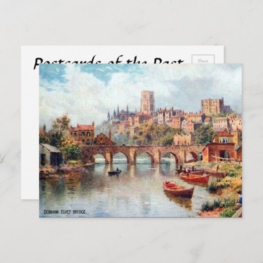 Oud Briefkaart - Elvet Bridge, Durham (Voorkant / Achterkant)