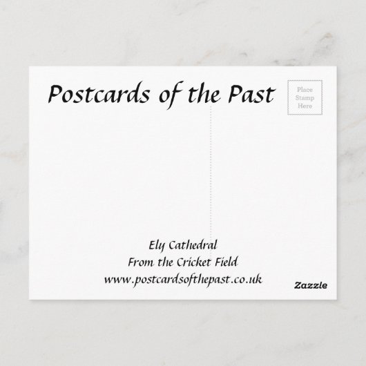 Oud Briefkaart - Ely Cathedral, Cambridgeshire (Achterkant)