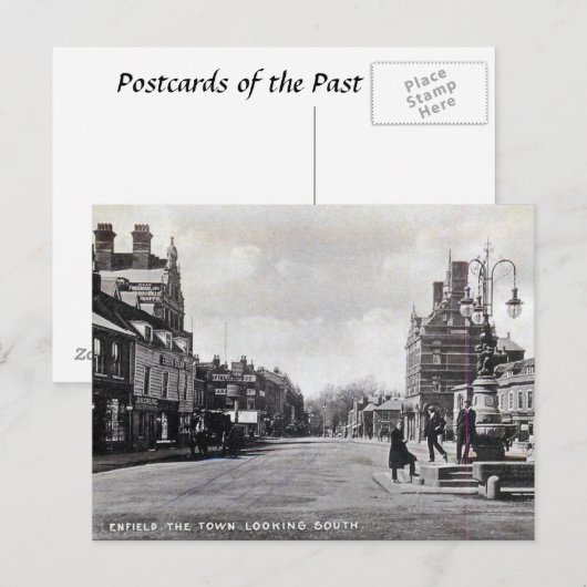 Oud Briefkaart - Enfield, Londen (Voorkant / Achterkant)