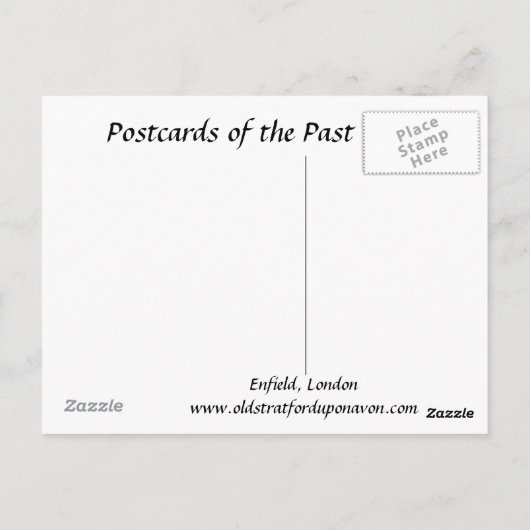 Oud Briefkaart - Enfield, Londen (Achterkant)