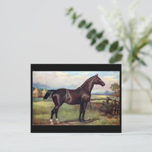 Oud Briefkaart - Engels jager (Staand voorkant)