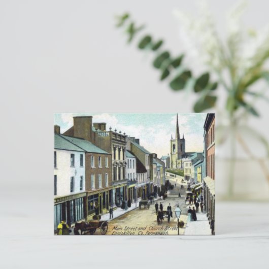 Oud Briefkaart - Enniskillen, Co Fermanh (Staand voorkant)