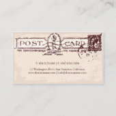 Oud Briefkaart Ephemera Travel Agent / Blogger Visitekaartje (Achterkant)