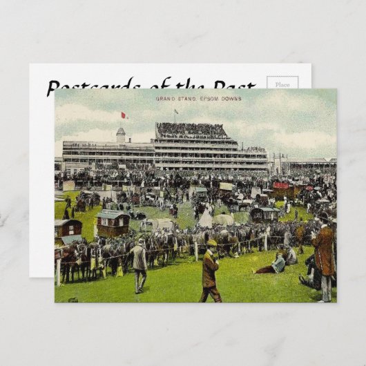 Oud Briefkaart - Epsom Downs Racecursus, Surrey (Voorkant / Achterkant)