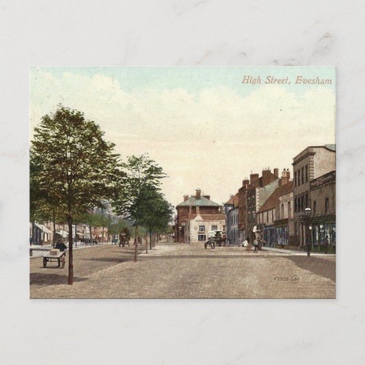Oud Briefkaart - Evesham, Worcestershire (Voorkant)