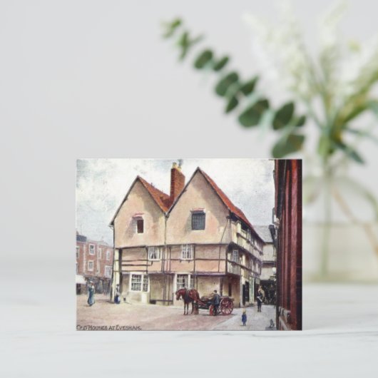 Oud Briefkaart - Evesham, Worcestershire (Staand voorkant)