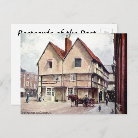 Oud Briefkaart - Evesham, Worcestershire (Voorkant / Achterkant)