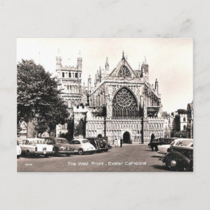Oud Briefkaart - Exeter Cathedral