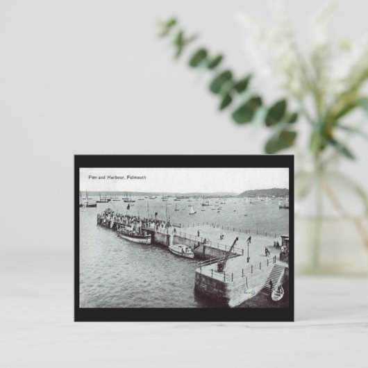 Oud Briefkaart - Falmouth, Cornwall (Staand voorkant)