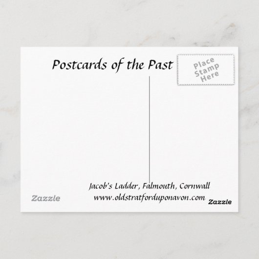 Oud Briefkaart - Falmouth, Cornwall (Achterkant)