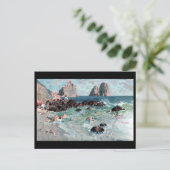 Oud Briefkaart - Faraglioni, Capri, Italië (Staand voorkant)