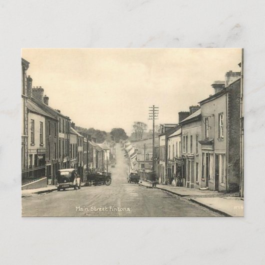 Oud Briefkaart - Fintona, Co Tyrone (Voorkant)