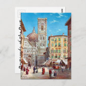 Oud Briefkaart - Firenze (Florence), Italië (Voorkant / Achterkant)