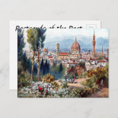 Oud Briefkaart - Florence, Italië (Voorkant / Achterkant)