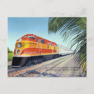 Oud Briefkaart - Florida E Coast Railway Streamlin
