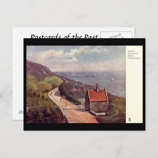 Oud Briefkaart - Folkestone, Kent. (Voorkant / Achterkant)