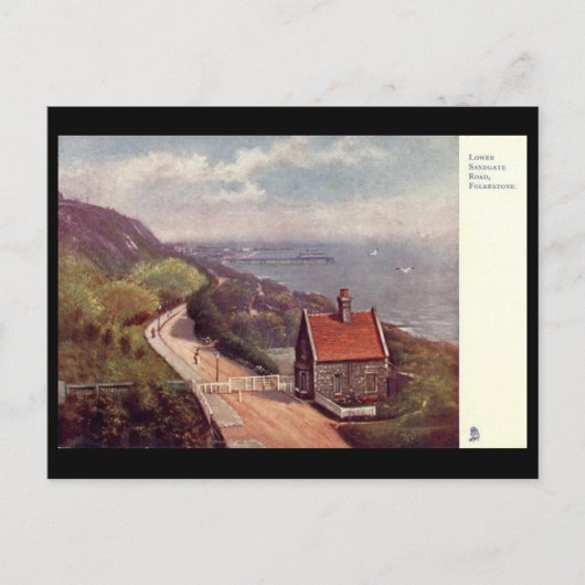 Oud Briefkaart - Folkestone, Kent. (Voorkant)