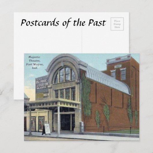 Oud Briefkaart - Fort Wayne, Indiana, VS (Voorkant / Achterkant)