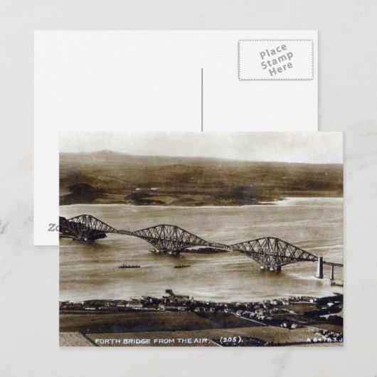 Oud Briefkaart - Forth Railway Bridge (Voorkant / Achterkant)