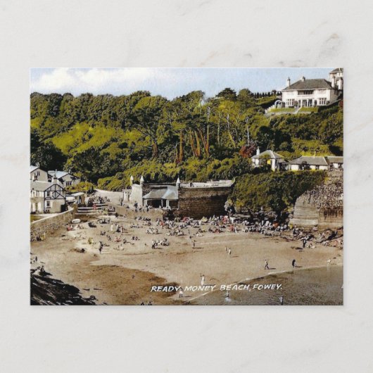 Oud Briefkaart - Fowey, Cornwall, Engeland (Voorkant)
