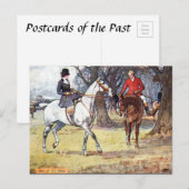 Oud Briefkaart - Fox Hunting (Voorkant / Achterkant)