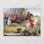 Oud Briefkaart - Fox Hunting (Voorkant)