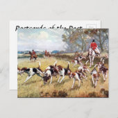 Oud Briefkaart - Fox Hunting (Voorkant / Achterkant)