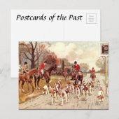 Oud Briefkaart - Fox Hunting (Voorkant / Achterkant)