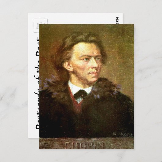 Oud Briefkaart - Frederic Chopin (Voorkant / Achterkant)