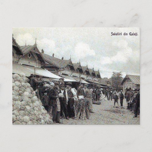 Oud Briefkaart - Galați, Roemenië (Voorkant)