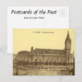 Oud Briefkaart - Gare de Lyon, Parijs (Voorkant / Achterkant)