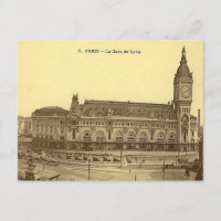 Oud Briefkaart - Gare de Lyon, Parijs