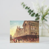 Oud Briefkaart - Gare du Nord, Parijs (Staand voorkant)