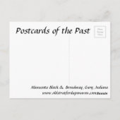 Oud Briefkaart - Gary, Indiana, VS (Achterkant)