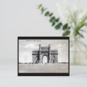 Oud Briefkaart — Gateway of India, Mumbai (Staand voorkant)
