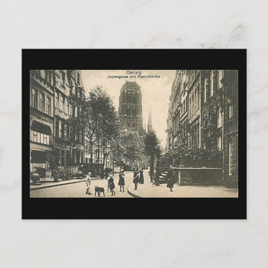Oud Briefkaart, Gdansk/Danzig - Jopengasse Briefkaart (Voorkant)