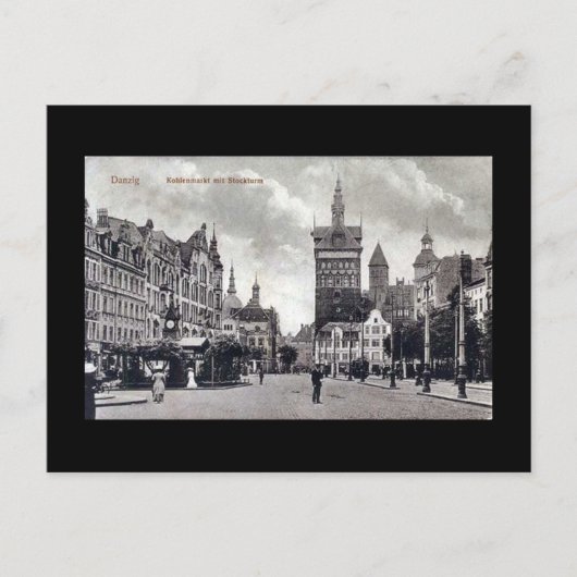 Oud Briefkaart, Gdansk/Danzig - Kohlenmarkt Briefkaart (Voorkant)