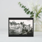 Oud Briefkaart, Gdansk/Danzig, Langebrucke Briefkaart (Staand voorkant)