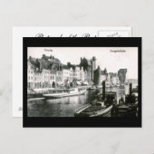 Oud Briefkaart, Gdansk/Danzig, Langebrucke Briefkaart (Voorkant / Achterkant)