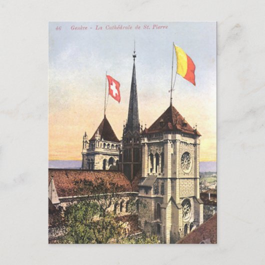 Oud Briefkaart - Genève, Zwitserland (Voorkant)