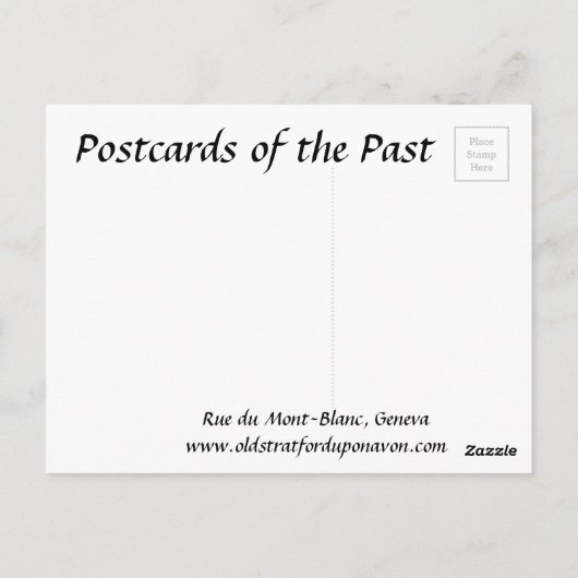 Oud Briefkaart - Genève, Zwitserland (Achterkant)