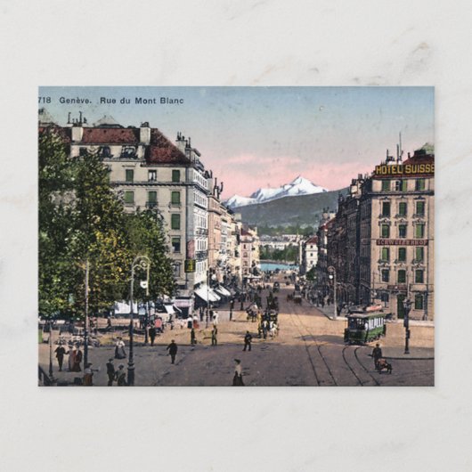 Oud Briefkaart - Genève, Zwitserland (Voorkant)