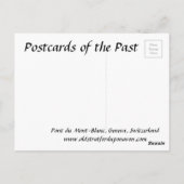 Oud Briefkaart - Genève, Zwitserland (Achterkant)