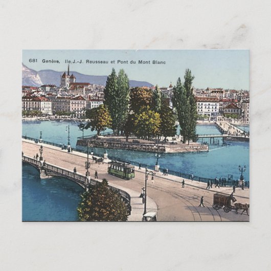 Oud Briefkaart - Genève, Zwitserland (Voorkant)
