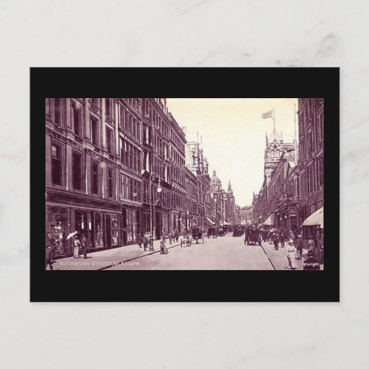 Oud Briefkaart, Glasgow, Buchanan Street Briefkaart (Voorkant)