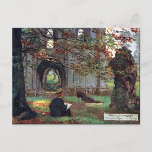 Oud Briefkaart - Glastonbury, Somerset (Voorkant)