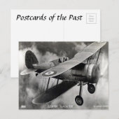 Oud Briefkaart - Gloster "Gladiator" (Voorkant / Achterkant)