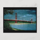 Oud Briefkaart - Golden Gate Bridge, San Francisco (Voorkant)